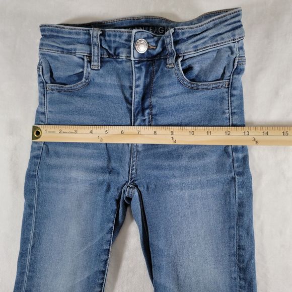 American Eagle Jeans Ne(x)t Level Stretch Jegging Women’s Size 0 Blue Denim - Picture 10 of 16